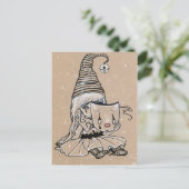 トゥーフェイスリトルピエロピエロハロウィーンはがき ポストカード (スタンド正面)