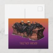 トゥーフォーエバースケットスカルパープルハロウィーン シーズンポストカード (正面/裏面)