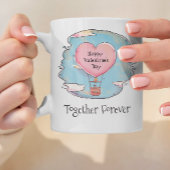 トゥーフォーエバーハッピーヴァレンティーンズデイ名前をカスタムする コーヒーマグカップ