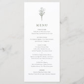 トゥーペグリーンミニマルフローラブーケ結婚ス メニュー (正面)
