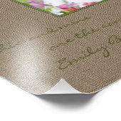 トゥーペグリーン葉ポートレート写真テンプレート フォトプリント (角)