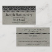 トゥーペグレイプロフェッショナルアポイントメント名刺 予約カード (正面/裏面)