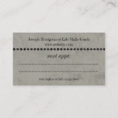 トゥーペグレイプロフェッショナルアポイントメント名刺 予約カード (裏面)