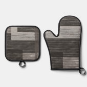 トゥーペジャンパッチワークブフェイクラップ 鍋つかみ&鍋敷きセット (正面)