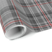 トゥーペダークグレーレッドブラックタータンチェックプレイド ラッピングペーパー (ロールコーナー)