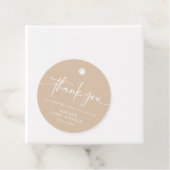 トゥーペニュートラルモダンベビーシャワーメッセージカードシンプル フェイバータグ (インサイチュ)