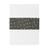 トゥーペブルラップ&かわいい金ゴールドハート素朴ファームハウス 招待状ベリーバンド (裏面例)