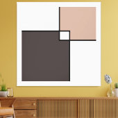 トゥーペホワイトスクウェア キャンバスプリント (インサイチュ (リビング))