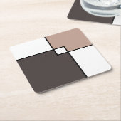 トゥーペホワイトスクウェア スクエアペーパーコースター (アングル)