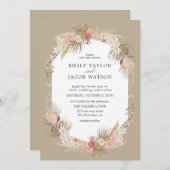 トゥーペボホフローラ結婚式招待状 招待状 (正面/裏面)