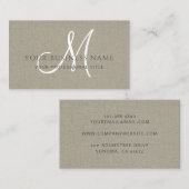 トゥーペリネンシンプルモノグラミニマルム 名刺 (正面/裏面)