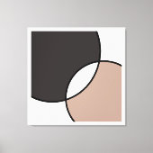 トゥーペ白い円 キャンバスプリント (正面)