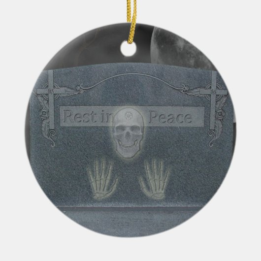 トゥームストーンオーナメント セラミックオーナメント (正面)