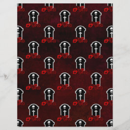 トゥームストーンズ&バラハロウィンスクラップブック紙