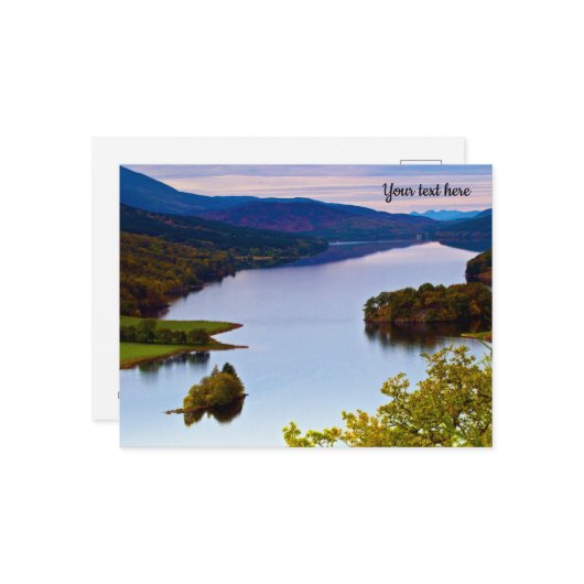 トゥームル湖、クイーンズビュー、スコットランド ポストカード (正面/裏面インサイチュ)