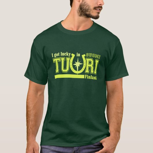 トゥーリ・フィンランドのシャツ – 緑 Tシャツ (正面)