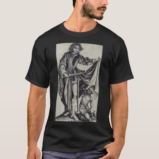 トゥールのマルティヌスの彫刻アート Tシャツ (正面)