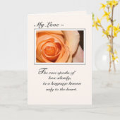 トゥールアニバーサリーオレンジバラ カード (黄色い花)