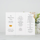 トゥールツリートリフォールド結婚式 プログラムテンプレート (スタンド正面)