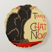 トゥールネデュチャットノワールアールヌーボー ラウンドクッション (裏面)
