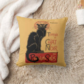 トゥールネデュチャットノワールFranceヴィンテージポスターV2 クッション (ブランケット)