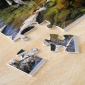 トゥールムネメドウズのトゥールムネ川、ヨセミテ、カリフォルニア州 ジグソーパズル (側面)