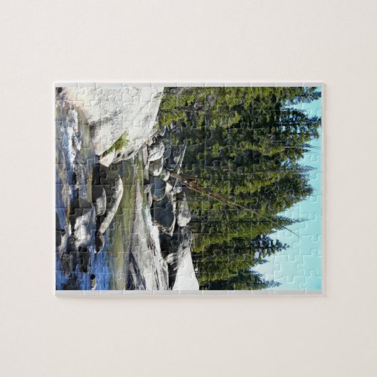 トゥールムネメドウズのトゥールムネ川、ヨセミテ、カリフォルニア州 ジグソーパズル (横)