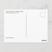 トゥールムネメドウズのトゥールムネ川、ヨセミテ、カリフォルニア州 ポストカード (裏面)