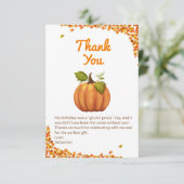 トゥールリトルカボチャ秋誕生日 サンキューカード (スタンド正面)