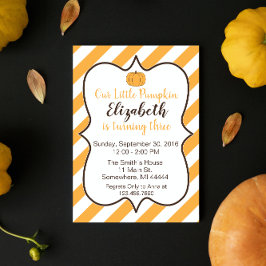 トゥールリトルカボチャ誕生日招待状 招待状