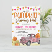 トゥールリトルカボチャ誕生日招待状 招待状 (スタンド正面)