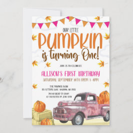 トゥールリトルカボチャ誕生日招待状 招待状