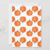 トゥールリトルカボチャ誕生日招待状 招待状 (裏面)