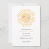 トゥールリトルサンシャインガール誕生日 招待状 (正面)