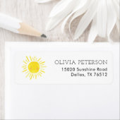 トゥールリトルサンシャインパーティー差出人住所ラベル ラベル (インサイチュ)