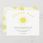 トゥールリトルサンシャイン誕生日サンキューカード サンキューカード (正面/裏面)