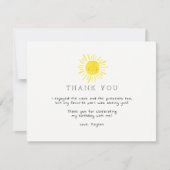 トゥールリトルサンシャイン誕生日サンキューカード サンキューカード (正面)