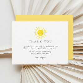 トゥールリトルサンシャイン誕生日サンキューカード サンキューカード