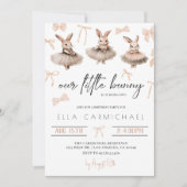 トゥールリトルバニー誕生日 招待状 (正面)