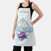 トゥールーズシティフランスレトロヴィオレットヴィンテージ土産 エプロン (インサイチュ)