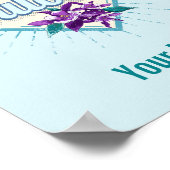 トゥールーズシティフランスレトロヴィオレットヴィンテージ土産 ポスター (角)