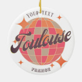 トゥールーズフランスのデコレーションお土産観光客 セラミックオーナメント (裏面)