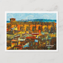トゥールーズフランスビューティフル油絵を描ランドスケープ ポストカード