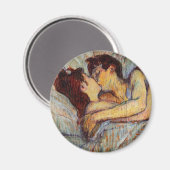 トゥールーズラウトレックインベッドザキスマグネット マグネット (正面/裏面)