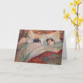 トゥールーズラウトレックザベッド カード (黄色い花)