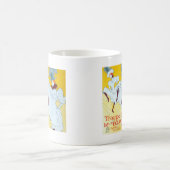 トゥールーズロートレックイエロー踊りガールポスター コーヒーマグカップ (中央)