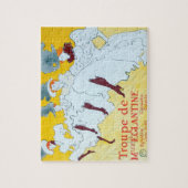 トゥールーズロートレックイエロー踊りガールポスター ジグソーパズル (縦)