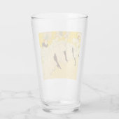 トゥールーズロートレックイエロー踊りガールポスター タンブラーグラス (裏面)