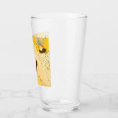 トゥールーズロートレックイエロー踊りガールポスター タンブラーグラス (左)