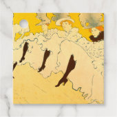 トゥールーズロートレックイエロー踊りガールポスター フェイバータグ (正面)